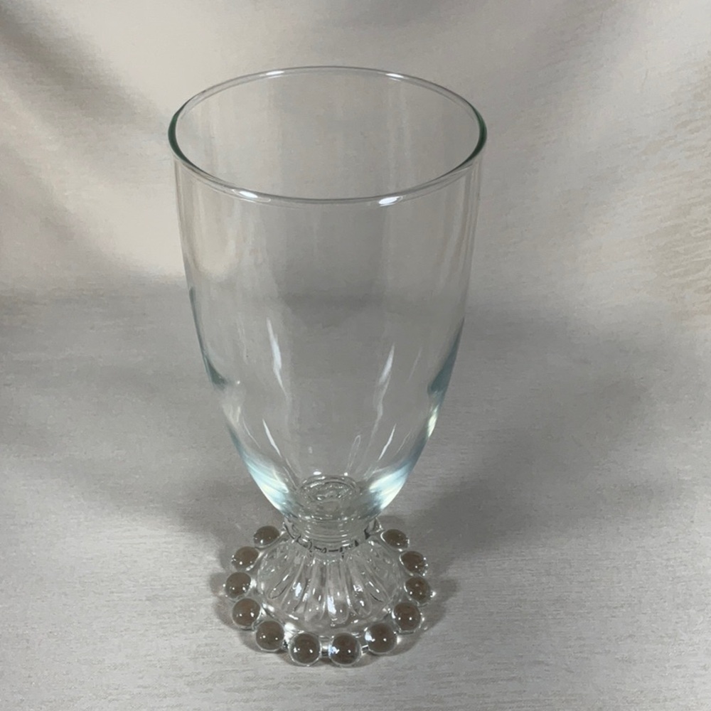 Anchor Hocking Bubble (Boopie) 16 oz. Stem Crystal-1950’s